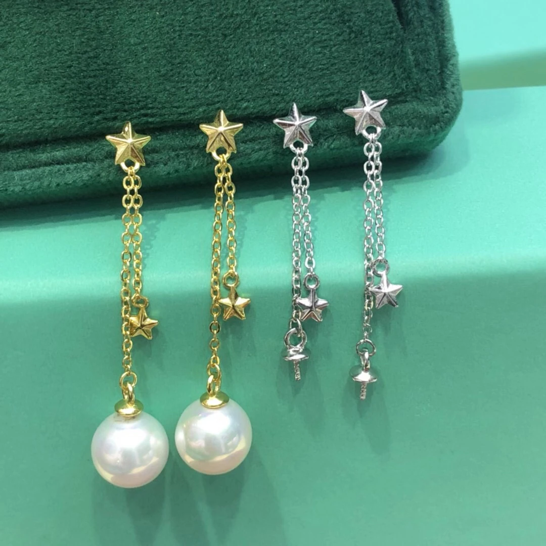 Star 925 Sterling Silver Earrings Findings Settings Base Mountings Parts Mounts for Coral Pearls Agate Crystal Stones Beads
Star 925 Sterling Silver Earrings Findings Settings Base Mountings Parts Mounts for Coral Pearls Agate Crystal Stones Beads