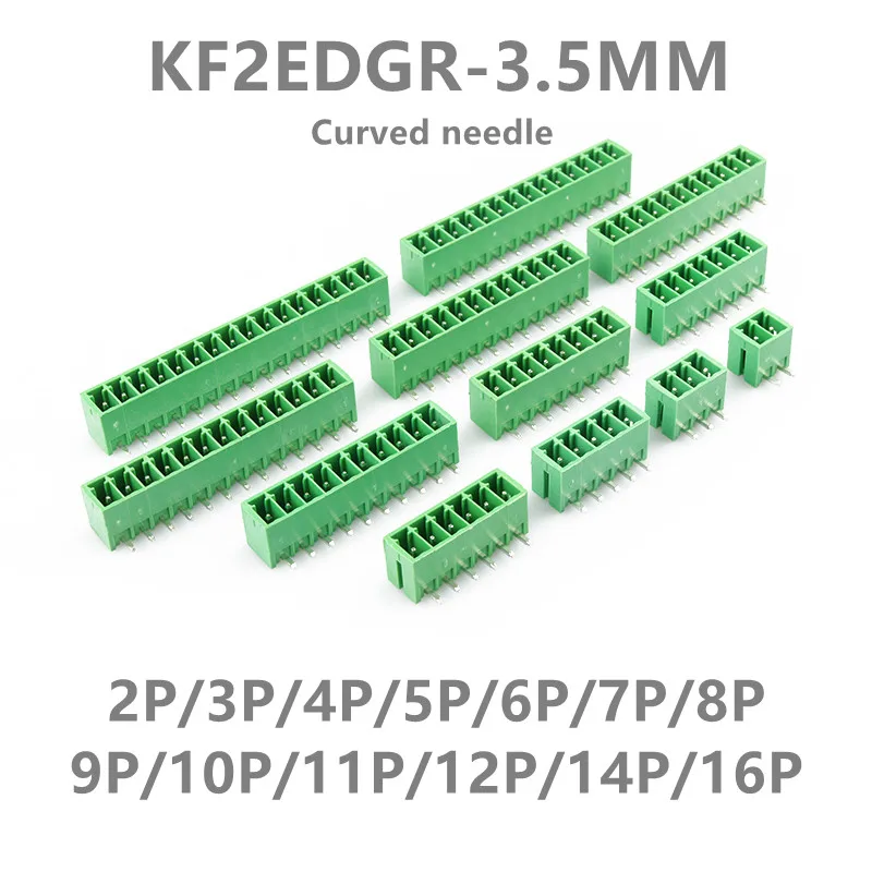10PCS KF2EDGR-3.5 Curved Pin Plug-In Terminal Block 2P 3P 4P 5P 6P 7P 8P 9P 10P 3.5MM Pitch Phoenix Contact Degson
10PCS KF2EDGR-3.5 Curved Pin Plug-In Terminal Block 2P 3P 4P 5P 6P 7P 8P 9P 10P 3.5MM Pitch Phoenix Contact Degson