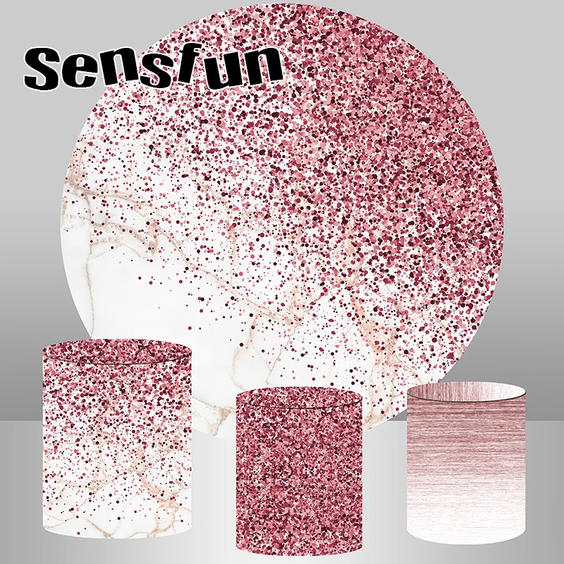 Sensfun Pink Glitter Marble Round Circle Backdrop Lady Women Birthday Wedding Party Photography Background Plinth Covers Custom
Sensfun Pink Glitter Marble Round Circle Backdrop Lady Women Birthday Wedding Party Photography Background Plinth Covers Custom