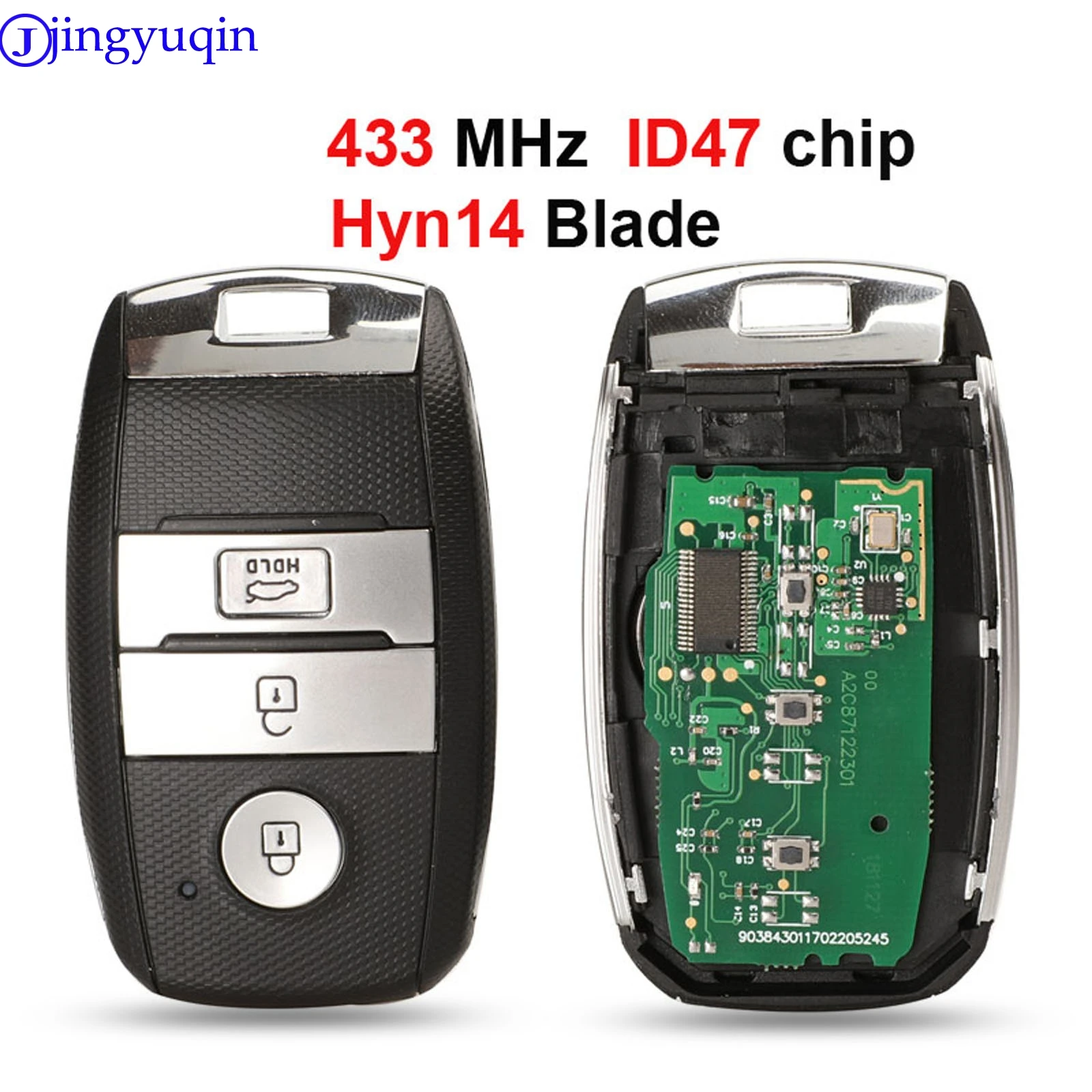 jingyuqin 5p Smart Key 433MHz With ID47 For KIA 95440-3W600 For K5 Sportage Sorento Car Remote Hyn14 Blade
jingyuqin 5p Smart Key 433MHz With ID47 For KIA 95440-3W600 For K5 Sportage Sorento Car Remote Hyn14 Blade
