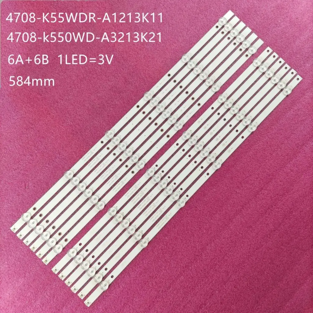 LED backlight strip For 55PFF5055/T3 55PUT6050/T3 55J2000 55J3500U 55J3500 4078-K550WD-A3213K21 A3213K31 A B K550WD7 A3
LED backlight strip For 55PFF5055/T3 55PUT6050/T3 55J2000 55J3500U 55J3500 4078-K550WD-A3213K21 A3213K31 A B K550WD7 A3