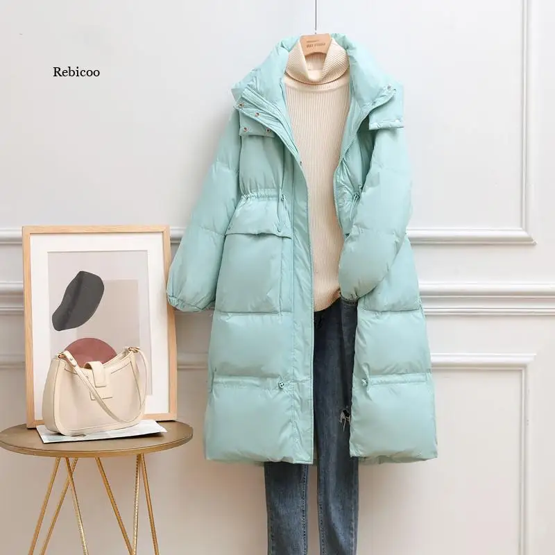 New Down Jacket Women Warm Thick Loose Hooded White Duck Down Coat Female Winter Fashion Long Parkas Puffer Outerwear
New Down Jacket Women Warm Thick Loose Hooded White Duck Down Coat Female Winter Fashion Long Parkas Puffer Outerwear