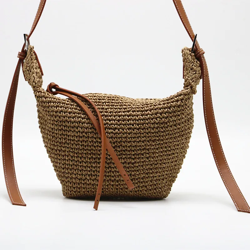 New dumpling shape straw bag large capacity shoulder woven female bag shopping travel messenger bag women crossbody bag
New dumpling shape straw bag large capacity shoulder woven female bag shopping travel messenger bag women crossbody bag