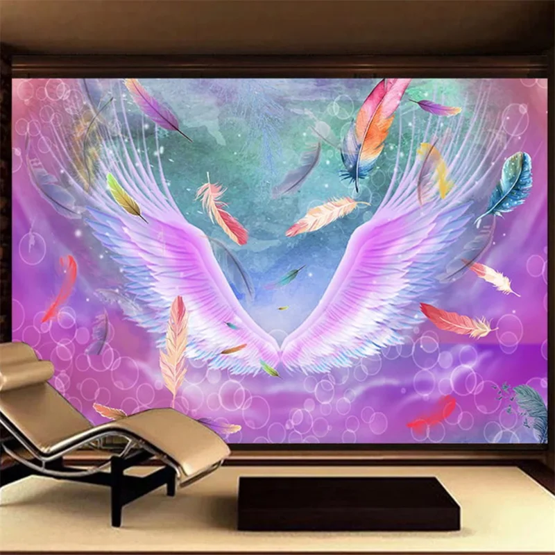 wellyu Customized wallpaper 3d hand-painted feather sky city fantasy shadow TV bedroom background wallpaper
wellyu Customized wallpaper 3d hand-painted feather sky city fantasy shadow TV bedroom background wallpaper