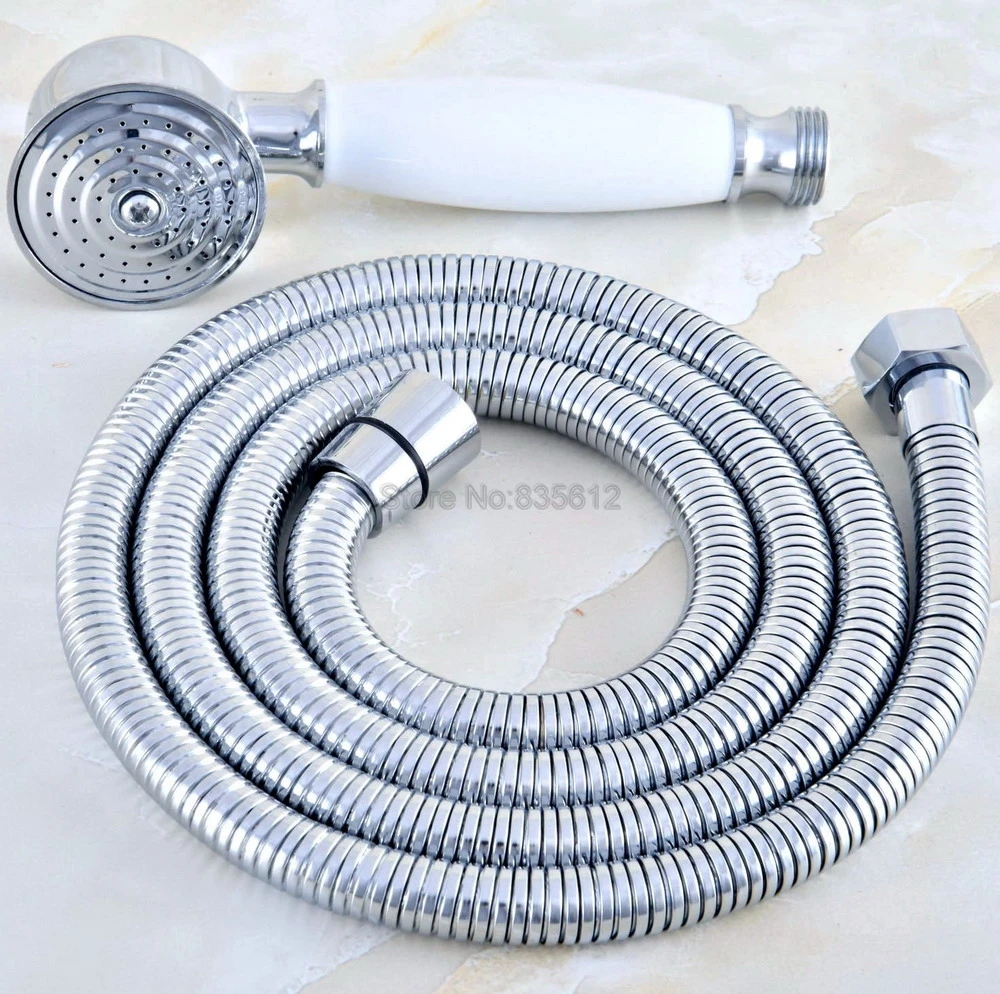 Chrome Bathroom Water Saving Ceramics Hand Held Bathroom Shower Head +1.5m Hose thh027
Chrome Bathroom Water Saving Ceramics Hand Held Bathroom Shower Head +1.5m Hose thh027
