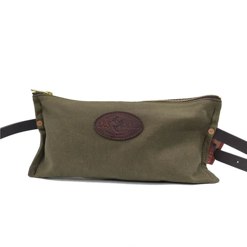 American Retro Single Shoulder Messenger Bag Oil Wax Canvas Vegetable Tanned Leather Small Chest Bag Waist Bag
American Retro Single Shoulder Messenger Bag Oil Wax Canvas Vegetable Tanned Leather Small Chest Bag Waist Bag