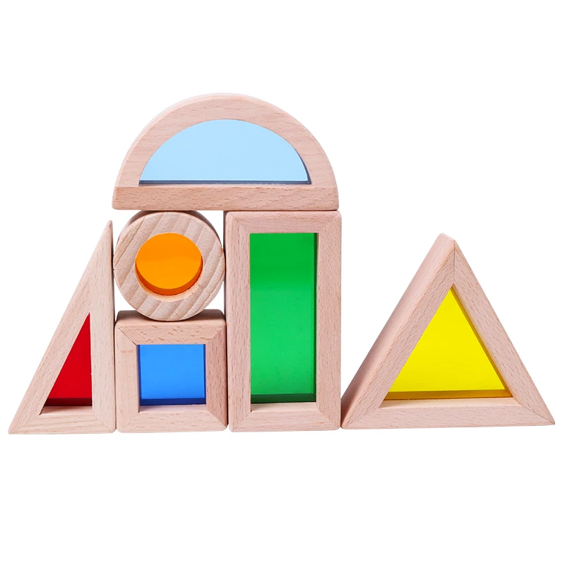 6PCS Wooden Rainbow Stacking Block Creative Colorful Learning And Educational Construction Building Toys Set For Kids For Gifts
6PCS Wooden Rainbow Stacking Block Creative Colorful Learning And Educational Construction Building Toys Set For Kids For Gifts