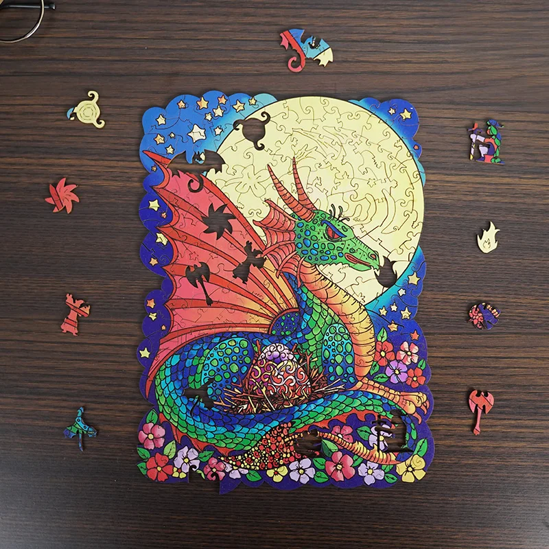 Dragon Wooden Puzzle Animals Puzzle Toy High difficulty Unique Irregular Shape Jigsaw Puzzle For Adults Kids Fidget Toys gift
Dragon Wooden Puzzle Animals Puzzle Toy High difficulty Unique Irregular Shape Jigsaw Puzzle For Adults Kids Fidget Toys gift