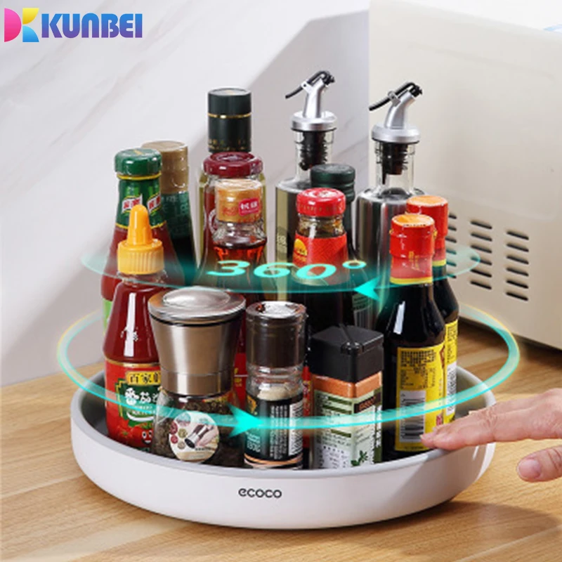 Kunbei 360° Rotating Storage Rack Multifunctional Seasoning Organizer Shelf Oilproof Non-slip Kitchen supplies Holder For Home
Kunbei 360° Rotating Storage Rack Multifunctional Seasoning Organizer Shelf Oilproof Non-slip Kitchen supplies Holder For Home