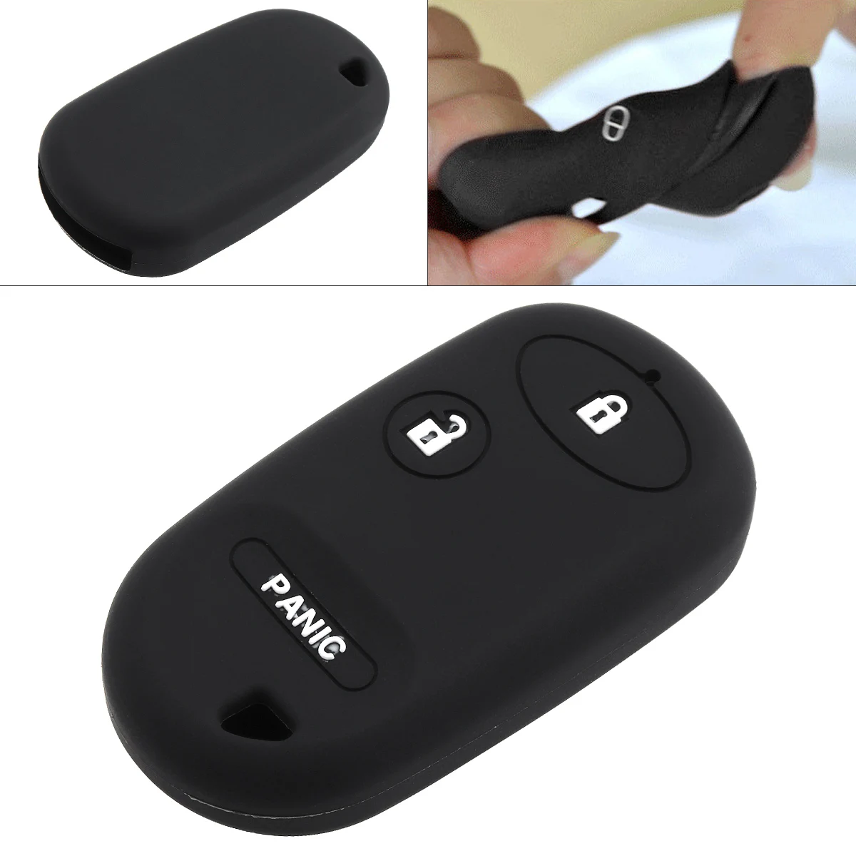 2 Buttons Silicone Smart Remote Entry Car Key Case Protector Holder for Honda Civic Element Accord CRV Insight Pilot 2001-2005
2 Buttons Silicone Smart Remote Entry Car Key Case Protector Holder for Honda Civic Element Accord CRV Insight Pilot 2001-2005