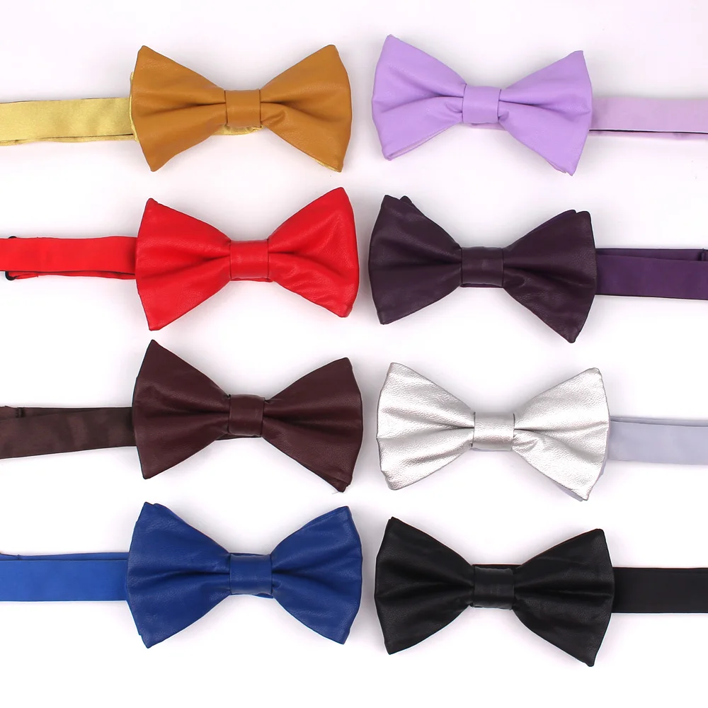 NEW Men Bowtie Casual PU Leather Bow tie For Men Women AdultBow Ties Cravats Male Solid Color Bow knot Party Black Bowties
NEW Men Bowtie Casual PU Leather Bow tie For Men Women AdultBow Ties Cravats Male Solid Color Bow knot Party Black Bowties