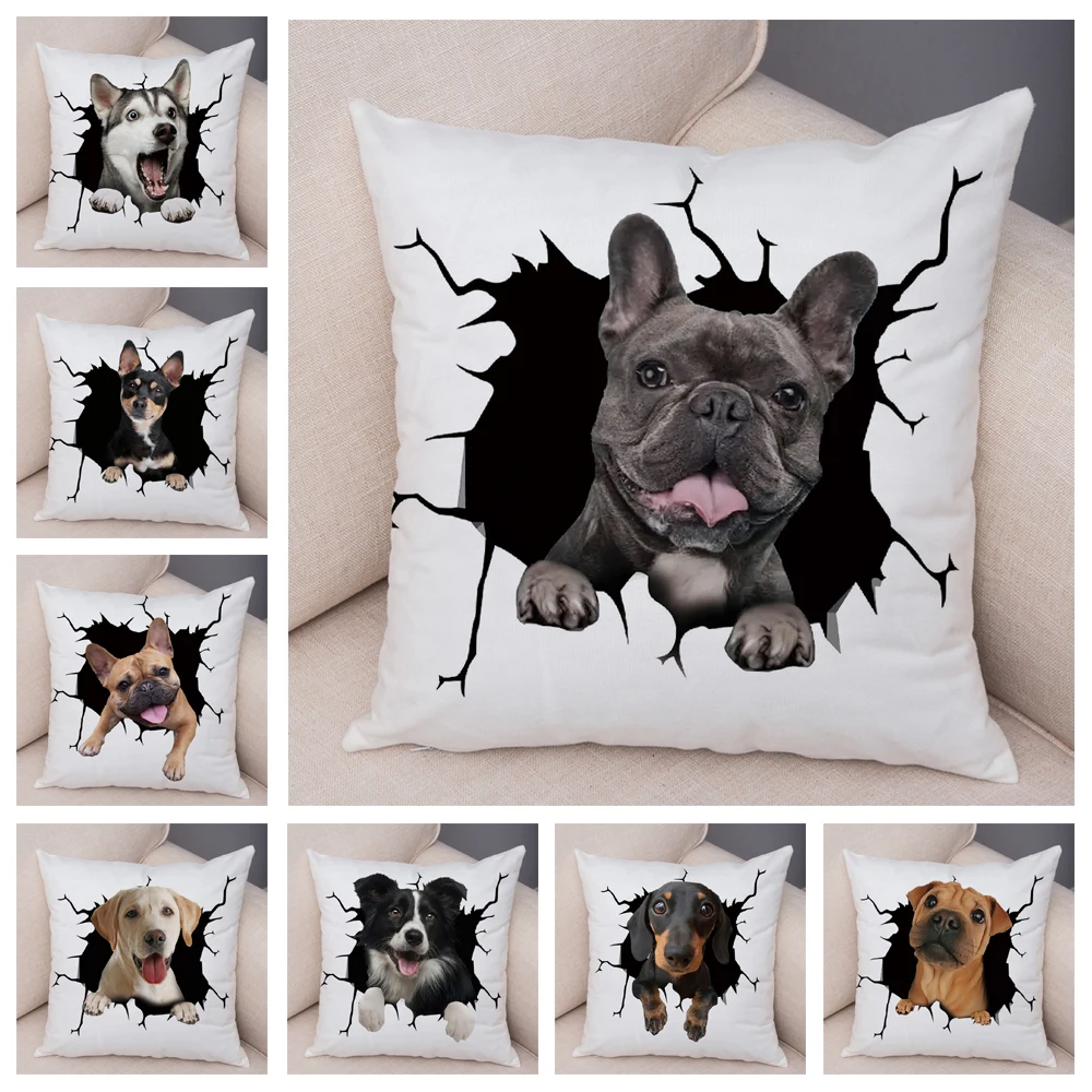 3D French Bulldog Dog Cushion Cover Decor Cute Cartoon Pet Animal Pillowcase Soft Plush Pillow Case for Sofa Home Car 45x45cm
3D French Bulldog Dog Cushion Cover Decor Cute Cartoon Pet Animal Pillowcase Soft Plush Pillow Case for Sofa Home Car 45x45cm