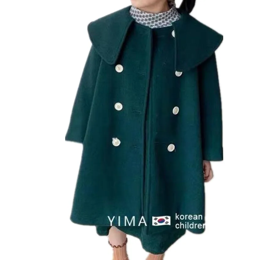 Baby girl autumn winter double faced wool blends overcoat kids double breasted loose long outwear
Baby girl autumn winter double faced wool blends overcoat kids double breasted loose long outwear