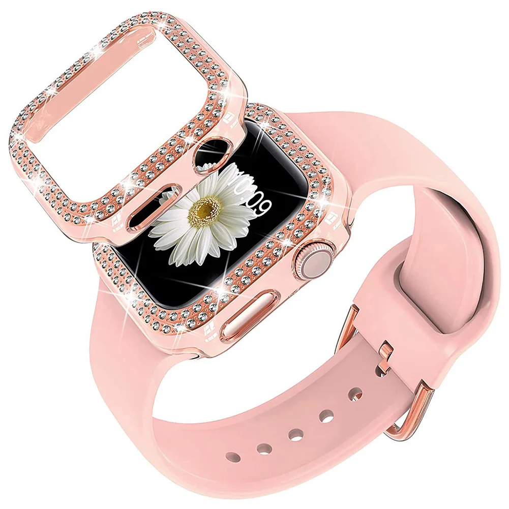 Совместим с iWatch 38 мм 42 мм ремешок с блестящим бампером чехол, Женский силиконовый регулируемый ремешок с пряжкой
Совместим с iWatch 38 мм 42 мм ремешок с блестящим бампером чехол, Женский силиконовый регулируемый ремешок с пряжкой