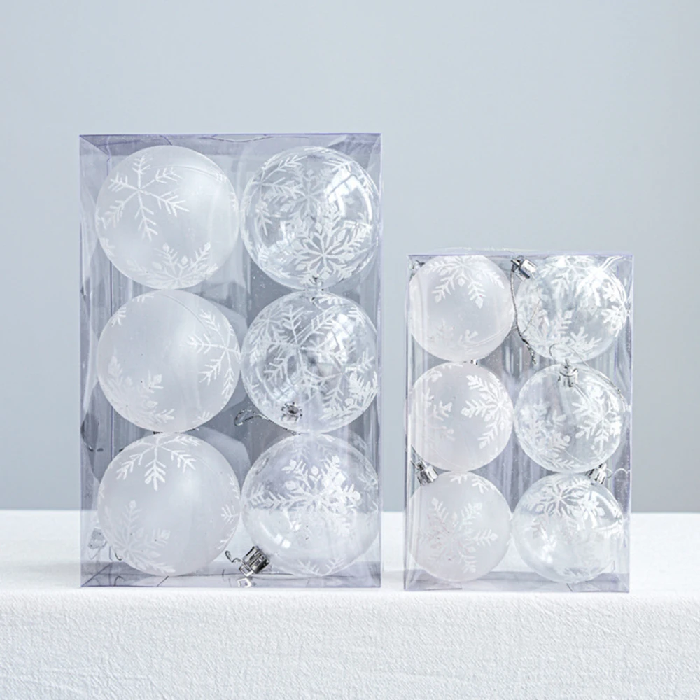6Pcs Christmas Ball Set Snow Globe Bolus Painted Baubles Sphere Charming Transparent Natural Real Plastic Hanging Decoration
6Pcs Christmas Ball Set Snow Globe Bolus Painted Baubles Sphere Charming Transparent Natural Real Plastic Hanging Decoration