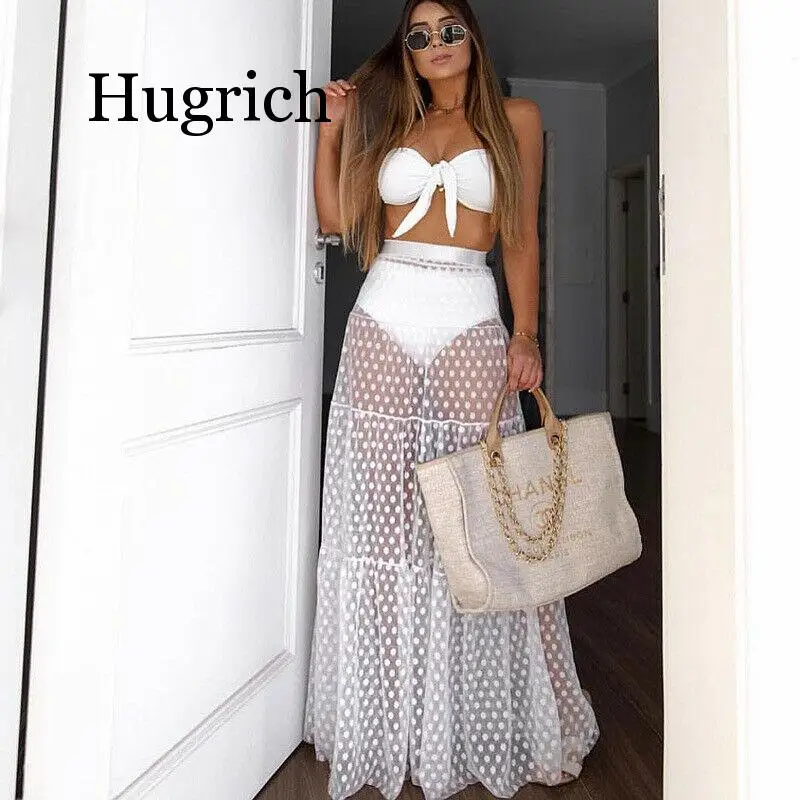 2020 White Black Women Sexy Skirt High Waist Dot Skirts Summer Transparent Long Maxi Party Skirt With Waist Elastic
2020 White Black Women Sexy Skirt High Waist Dot Skirts Summer Transparent Long Maxi Party Skirt With Waist Elastic