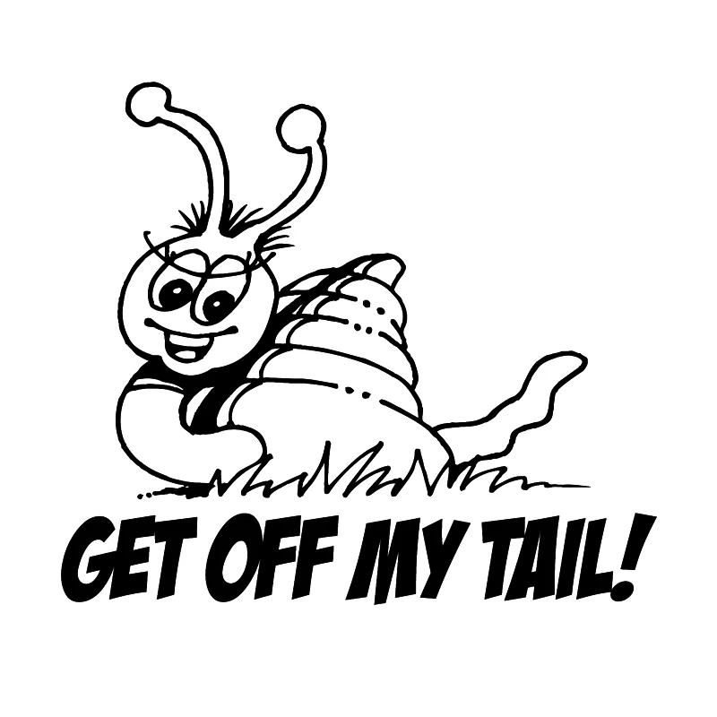 15*13cm Cute Snail Car Sticker Get Off My Tail Vinyl decals Funny Personality Motorcycle SUVs Bumper Laptop Car accessories
15*13cm Cute Snail Car Sticker Get Off My Tail Vinyl decals Funny Personality Motorcycle SUVs Bumper Laptop Car accessories