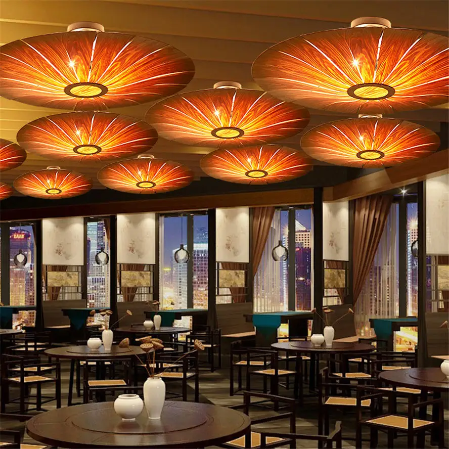 Southeast Asia Veneer round ceiling lamp for living room dining room country loft decor light fixtures Thai style luminaire e27
Southeast Asia Veneer round ceiling lamp for living room dining room country loft decor light fixtures Thai style luminaire e27