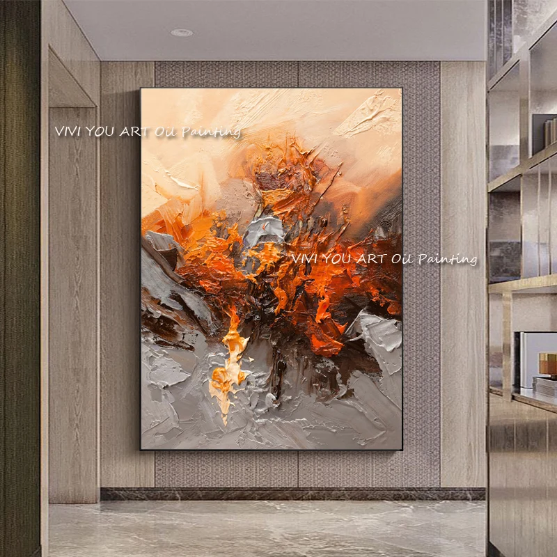 Modern Abstract Handmade Simple Orange Oil Painting Poster Canvas Picture Wall Art Home Decoration Living Room Decor No Framed
Modern Abstract Handmade Simple Orange Oil Painting Poster Canvas Picture Wall Art Home Decoration Living Room Decor No Framed