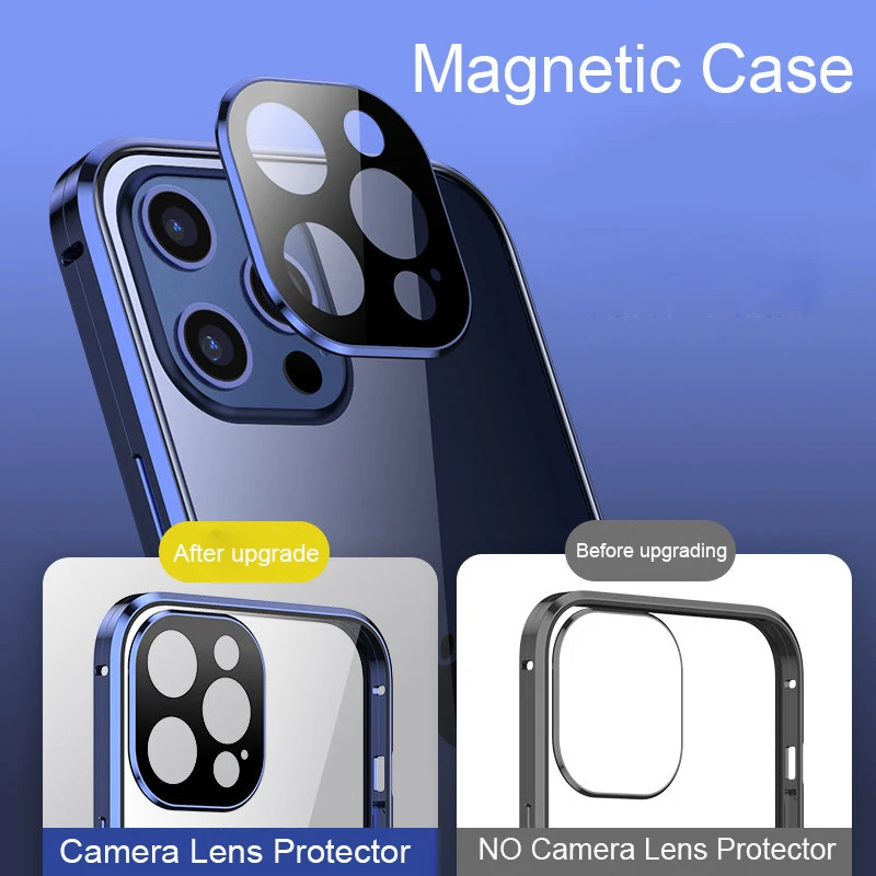 Магнитный чехол Coque 360 для iPhone 15 13 Mini 12 Pro MAX 11 14, металлический бампер, закаленное стекло, защитная пленка для объектива камеры
Магнитный чехол Coque 360 для iPhone 15 13 Mini 12 Pro MAX 11 14, металлический бампер, закаленное стекло, защитная пленка для объектива камеры