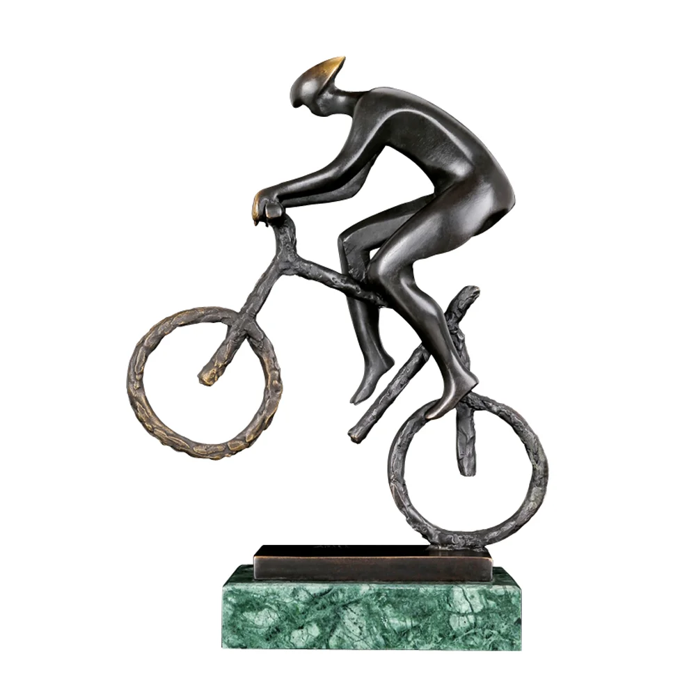 Abstract Sport Sculpture Art Mountain Biking Man Statue Bronze Brass Hot Cast Classy Home Decor
Abstract Sport Sculpture Art Mountain Biking Man Statue Bronze Brass Hot Cast Classy Home Decor
