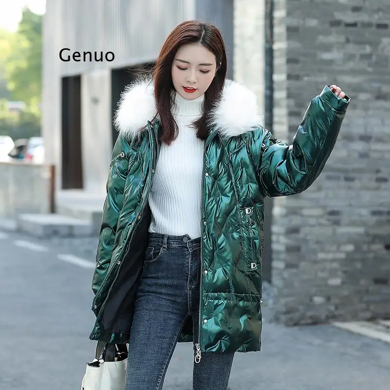Winter Women's Jacket with Hood Female Thick Warm Short Fashion Black PU Leather Coats Women Zipper Cotton Jackets Tops
Winter Women's Jacket with Hood Female Thick Warm Short Fashion Black PU Leather Coats Women Zipper Cotton Jackets Tops