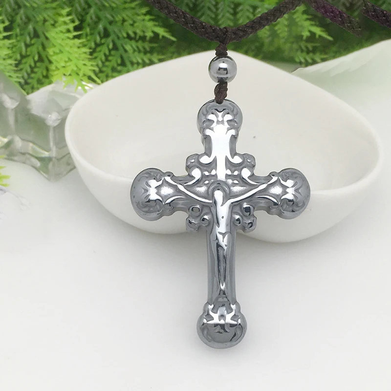 Wholesale Terahertz Natural Stone Pendants Carving Cross Pendant Necklace Beauty Energy Crystal Fashion Jewelry
Wholesale Terahertz Natural Stone Pendants Carving Cross Pendant Necklace Beauty Energy Crystal Fashion Jewelry