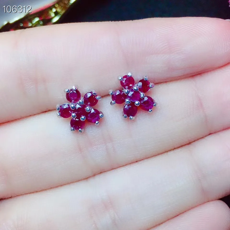 Natural And Real ruby earring gemstone Jewelry 925 sterling silver for women Earring Party Ring
Natural And Real ruby earring gemstone Jewelry 925 sterling silver for women Earring Party Ring