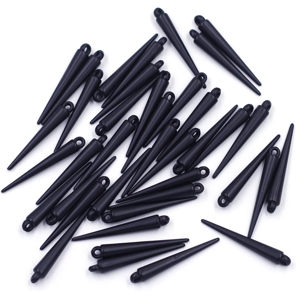 50Pcs Pendant Acrylic Shape Spike Earrings Black For Charms Bracelets Jewelry DIY Accessories 3.5x0.5cm
50Pcs Pendant Acrylic Shape Spike Earrings Black For Charms Bracelets Jewelry DIY Accessories 3.5x0.5cm