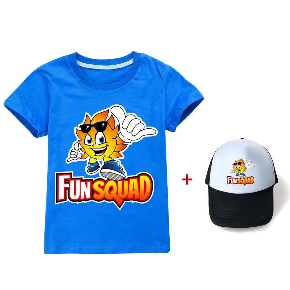 2024 Kids Summer Baby Boys Kawaii Fun Squad Gaming Printing T-Shirt Cartoon Short-Sleeved Girls T-Shirt Children Casual Top+hat
2024 Kids Summer Baby Boys Kawaii Fun Squad Gaming Printing T-Shirt Cartoon Short-Sleeved Girls T-Shirt Children Casual Top+hat