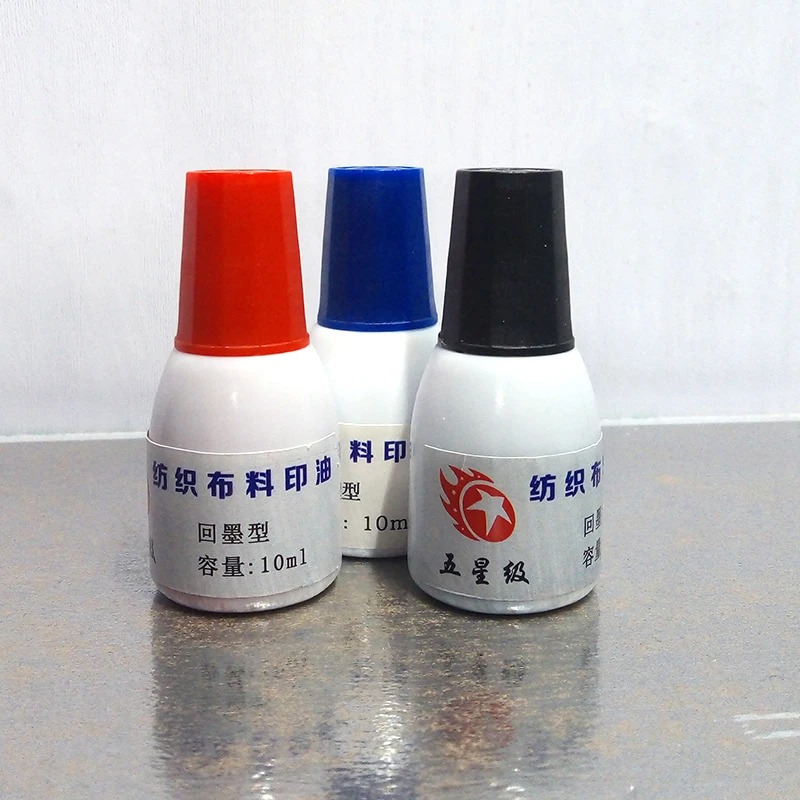 Self ink Cloth textile printing ink kindergarten student clothes seal waterproof wash ink printing ink 10ML pack
Self ink Cloth textile printing ink kindergarten student clothes seal waterproof wash ink printing ink 10ML pack