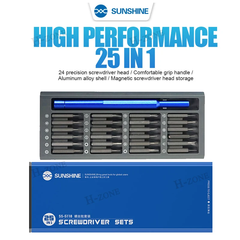Screwdriver Kit 25 in 1 Precision Magnetic Bits Dismountable Screw Driver Set Mini Tool Case For Smart Home PC Phone Repair
Screwdriver Kit 25 in 1 Precision Magnetic Bits Dismountable Screw Driver Set Mini Tool Case For Smart Home PC Phone Repair