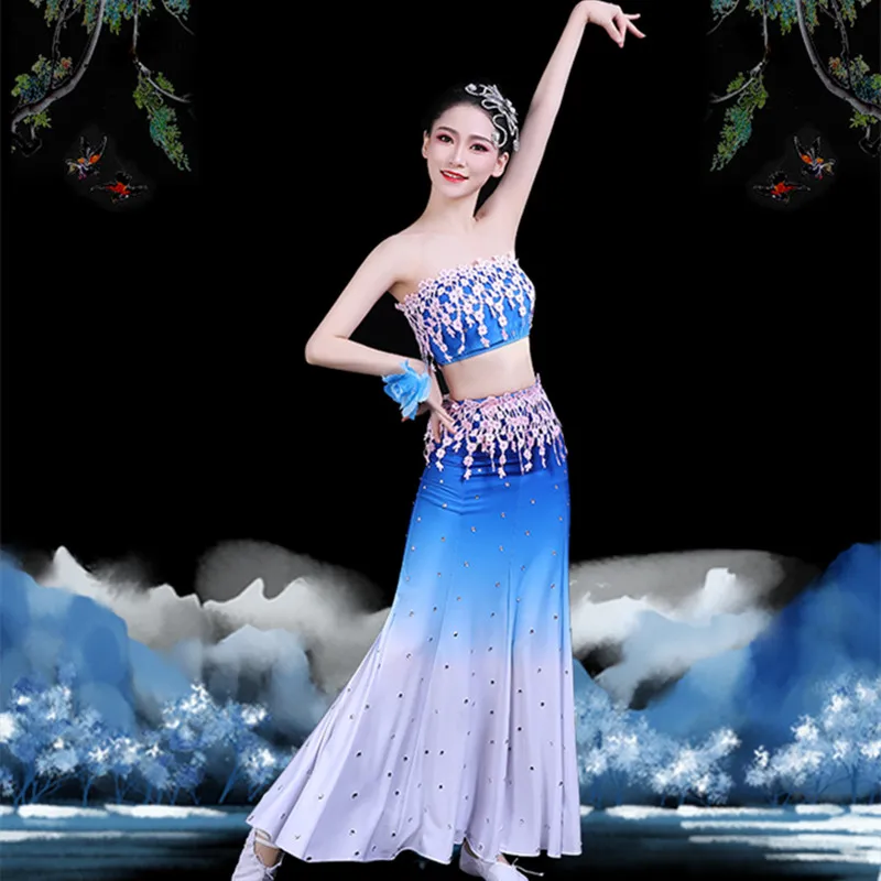 peacock belly dance costume for women chinese folk dance costumes chinese minority national dance costumes
peacock belly dance costume for women chinese folk dance costumes chinese minority national dance costumes