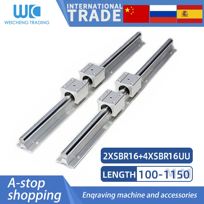 2pc SBR16 Width 16mm Linear Rail Any Length Support Round Guide Rail+4pcs SBR16UU Slide Block for Cnc Parts
2pc SBR16 Width 16mm Linear Rail Any Length Support Round Guide Rail+4pcs SBR16UU Slide Block for Cnc Parts