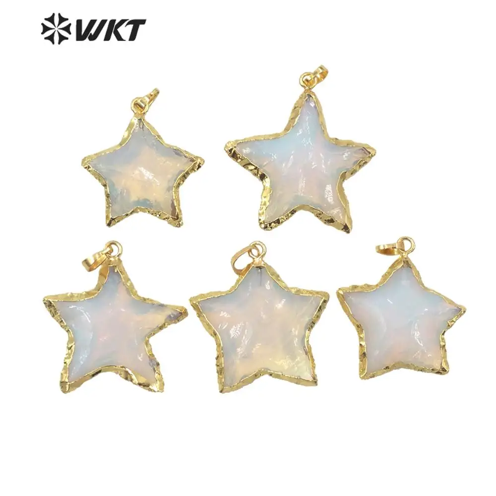 WT-P1569 New Arrival Best Selling Natural Stone Pendant Star Shape Pendant With Gold-plated White Color Jewelry Pendant
WT-P1569 New Arrival Best Selling Natural Stone Pendant Star Shape Pendant With Gold-plated White Color Jewelry Pendant