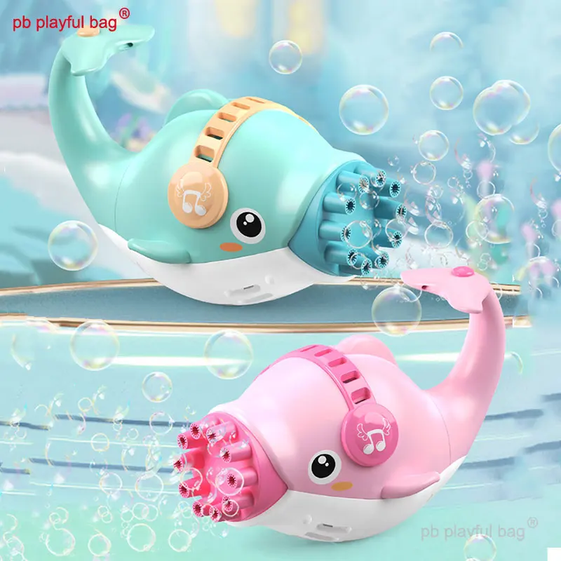 PB Playful Bag Summer outdoor sports game children's Cartoon dolphin Gatling bubble machine electric toys Creative gift TG16
PB Playful Bag Summer outdoor sports game children's Cartoon dolphin Gatling bubble machine electric toys Creative gift TG16