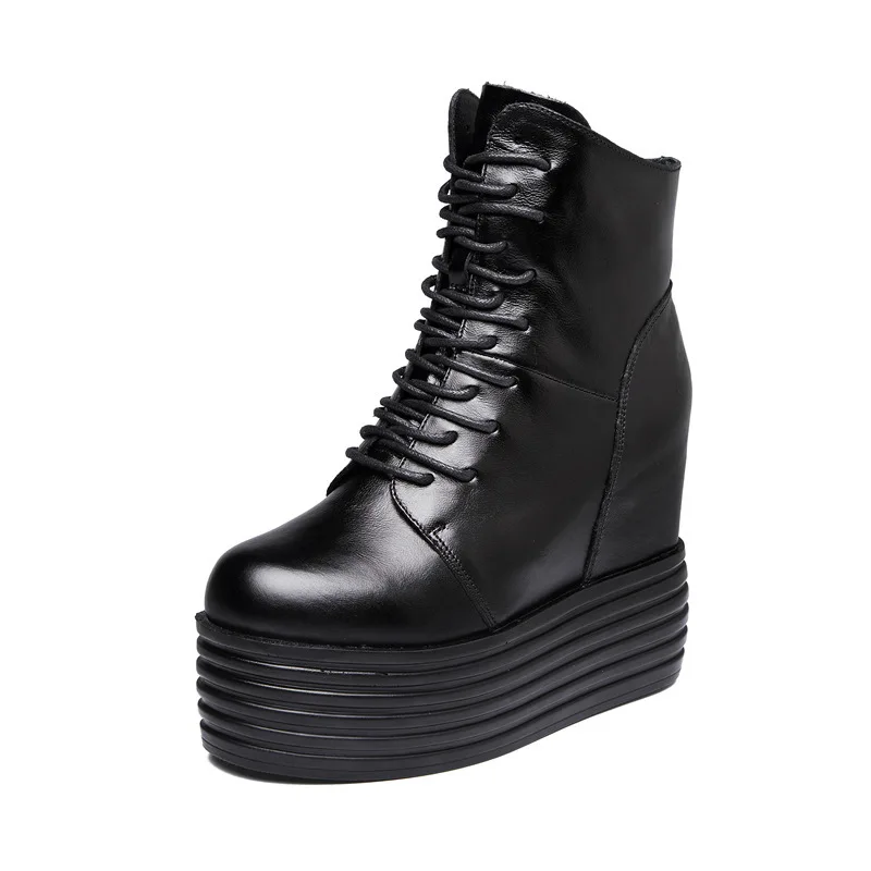 British Style Platform High Top Shoes Woman Genuine Leather Height Increased Autumn Shoes Round Toe High Heel Casual Footwear
British Style Platform High Top Shoes Woman Genuine Leather Height Increased Autumn Shoes Round Toe High Heel Casual Footwear