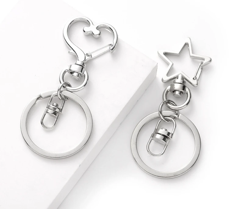50pcs 30mm 2 Colors Key Chains Keyrings Round Heart Star Silver Lobster Clasp Keychain
50pcs 30mm 2 Colors Key Chains Keyrings Round Heart Star Silver Lobster Clasp Keychain