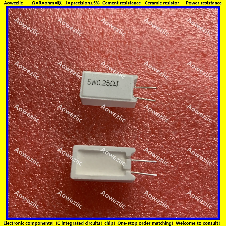 10Pcs RX27-5 Vertical Cement Resistance 5W 0.25 ohm 0.25R 0.25RJ 5WR25J 5W0R25J 5W R25J Ceramic Resistance precision 5%
10Pcs RX27-5 Vertical Cement Resistance 5W 0.25 ohm 0.25R 0.25RJ 5WR25J 5W0R25J 5W R25J Ceramic Resistance precision 5%