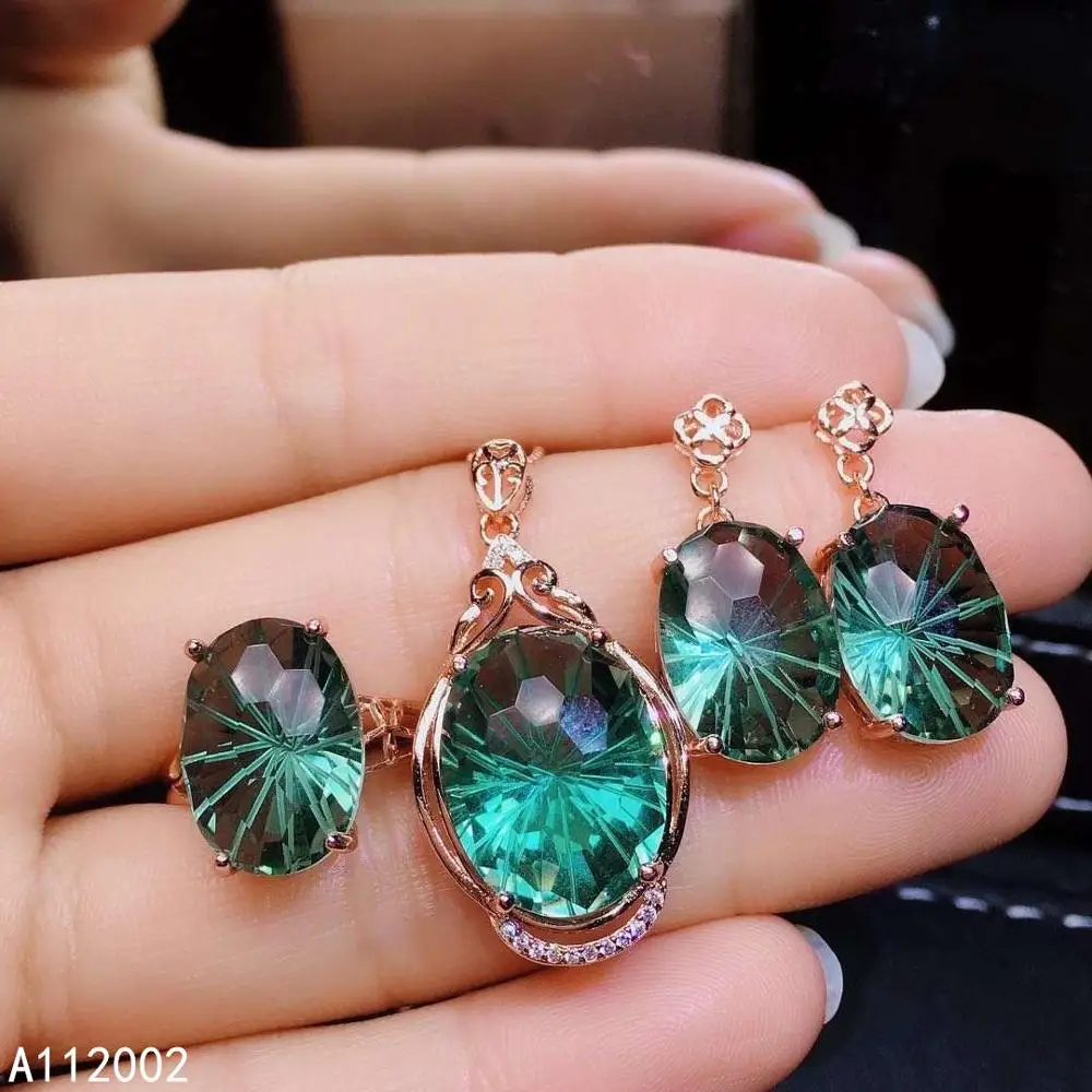 KJJEAXCMY fine jewelry Green crystal 925 sterling silver women set necklace chain earrings ring classic with box
KJJEAXCMY fine jewelry Green crystal 925 sterling silver women set necklace chain earrings ring classic with box