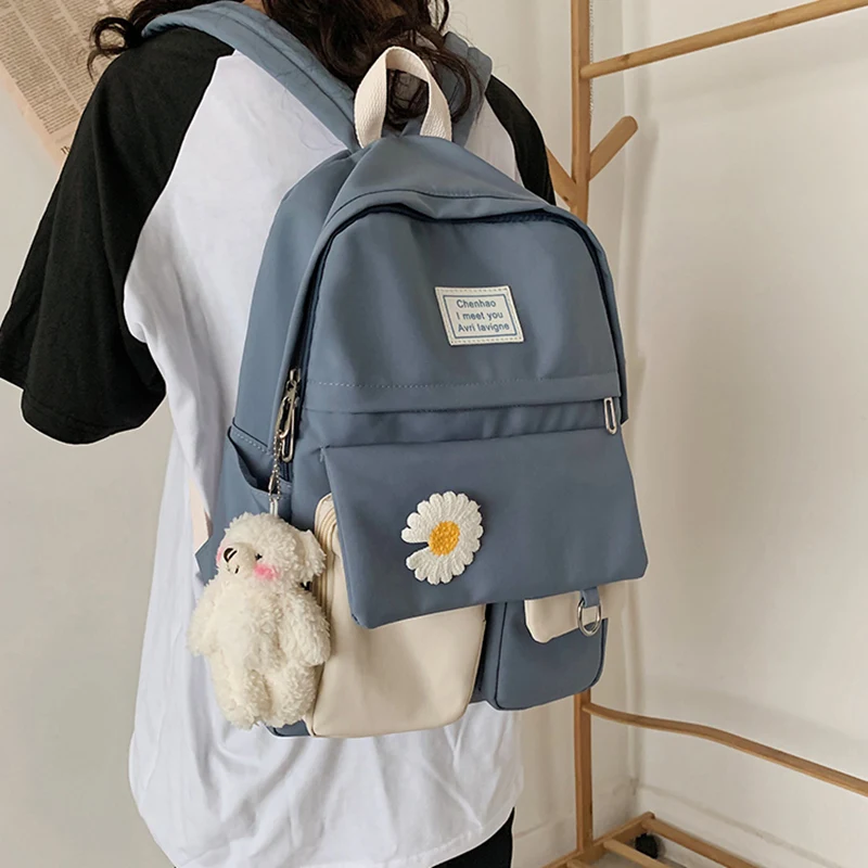 College Student Ladies Cute Backpack Women Flower Female Harajuku School Bags Book Kawaii Backpack Nylon Girl Trendy Bag Fashion
College Student Ladies Cute Backpack Women Flower Female Harajuku School Bags Book Kawaii Backpack Nylon Girl Trendy Bag Fashion