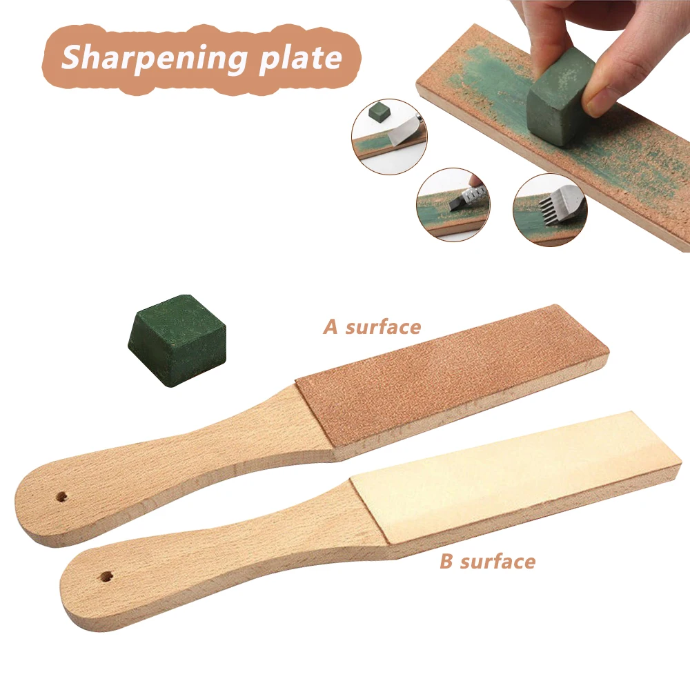Dual Sided Leather Blade Strop Cutter Razor Sharpener Polishing Wooden Handle Kitchen Knife Sharpener Scissors Sharpening Tool
Dual Sided Leather Blade Strop Cutter Razor Sharpener Polishing Wooden Handle Kitchen Knife Sharpener Scissors Sharpening Tool