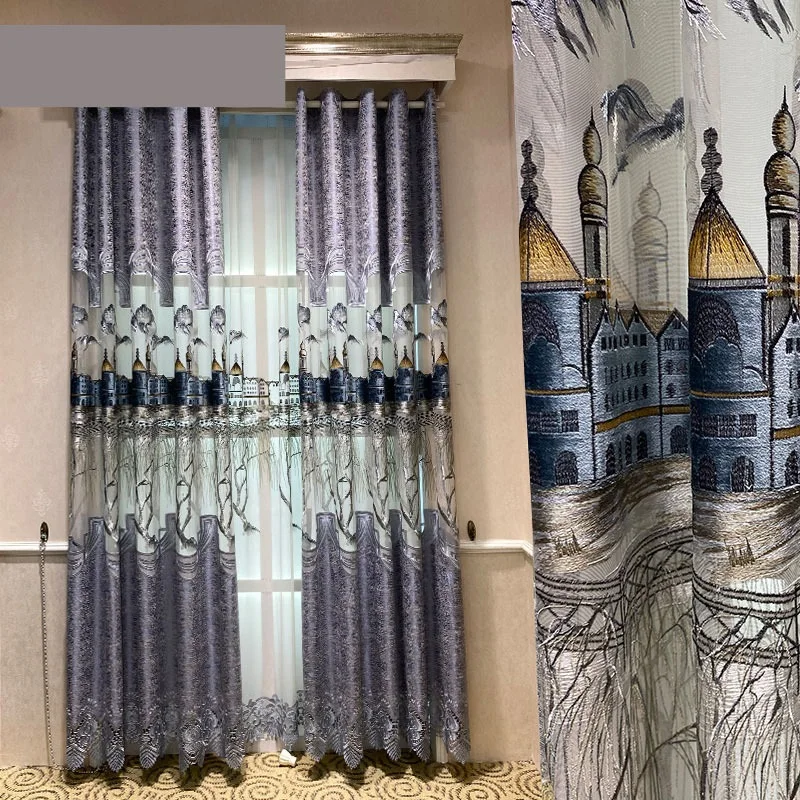 Custom curtains luxury High grade European living room thick bedroom tulle curtain British style curtain embroidery curtain
Custom curtains luxury High grade European living room thick bedroom tulle curtain British style curtain embroidery curtain