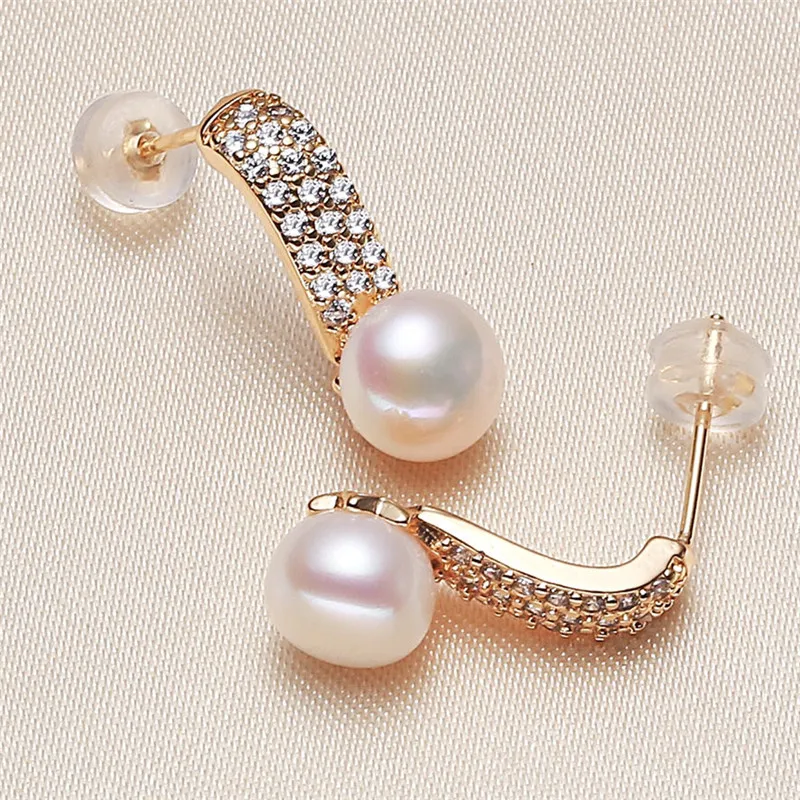 Hot Gorgeous 7-8MM Real Freshwater Pearl Earrings Gold Plated Stud Earrings Nice Party Wedding Female Girl's Gift 10 pairs/lot
Hot Gorgeous 7-8MM Real Freshwater Pearl Earrings Gold Plated Stud Earrings Nice Party Wedding Female Girl's Gift 10 pairs/lot