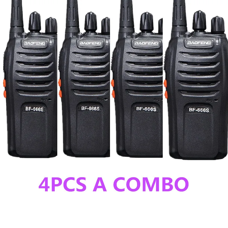 4 шт. оригинальная портативная рация Baofeng bf-666s Talkie, коммуникатор для отелей, трансивер Cb Radio 666S, 2-полосная рация
4 шт. оригинальная портативная рация Baofeng bf-666s Talkie, коммуникатор для отелей, трансивер Cb Radio 666S, 2-полосная рация