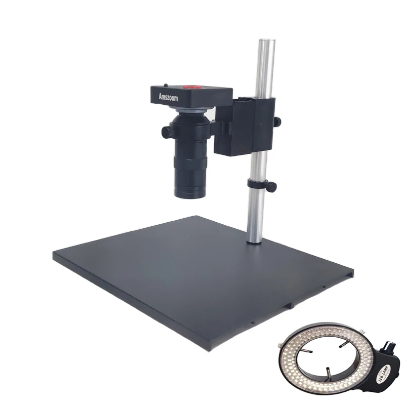 1080P 2K 38MP V6 HDMI USB Digital Microscope Camera Vision 8X-130X C-Mount Lens 144 Led Ring Lights For Industrial Repair
1080P 2K 38MP V6 HDMI USB Digital Microscope Camera Vision 8X-130X C-Mount Lens 144 Led Ring Lights For Industrial Repair