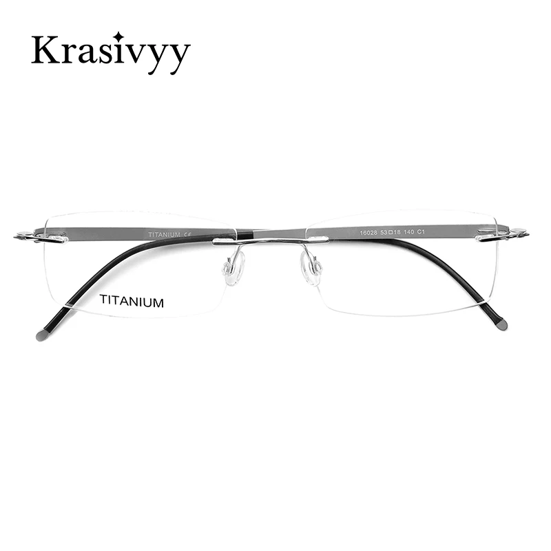 Krasivyy Pure Titanium Rimless Glasses Frames Men Ultralight Screwless Square Optical Eyeglasses Women European Design Eyewear
Krasivyy Pure Titanium Rimless Glasses Frames Men Ultralight Screwless Square Optical Eyeglasses Women European Design Eyewear