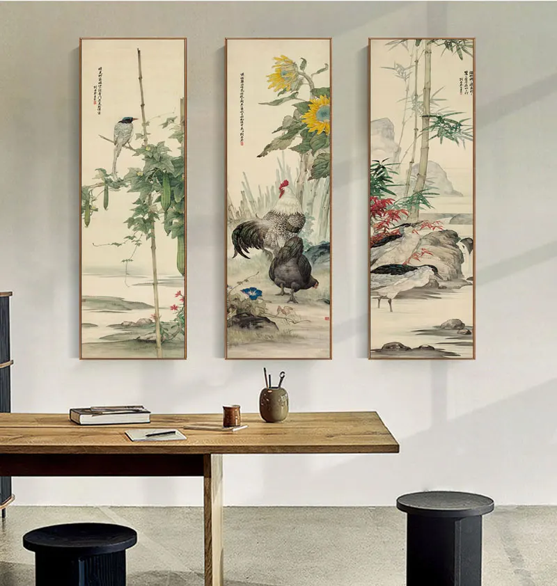 Chinese-style flower painting of birds, plum blossom, artistic bird painting, canvas posters for home decoration
Chinese-style flower painting of birds, plum blossom, artistic bird painting, canvas posters for home decoration