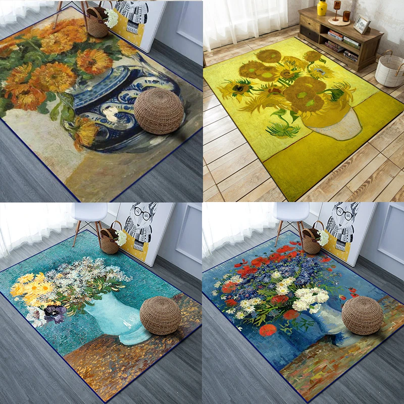 Quality Van Gogh Sunflower Painting Door mat Rug Carpet Floor Bedroom Doormat Non-slip Mat Cartoon Gifts
Quality Van Gogh Sunflower Painting Door mat Rug Carpet Floor Bedroom Doormat Non-slip Mat Cartoon Gifts