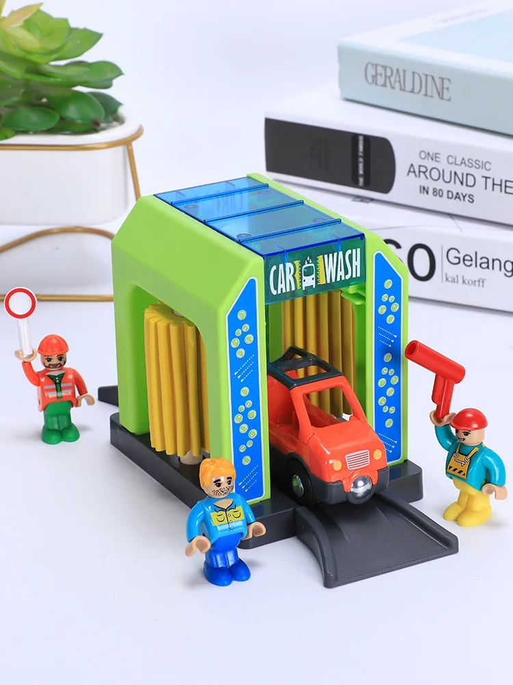 Scene track toy simulation plastic car washing room city scene police station suit compatible brand magnetic small train track
Scene track toy simulation plastic car washing room city scene police station suit compatible brand magnetic small train track